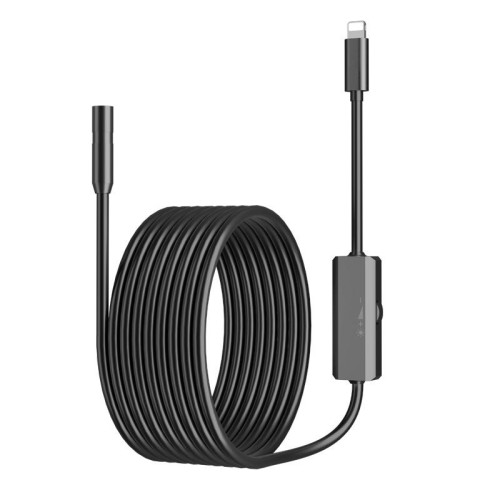 Videoscopio industriale AN112 IP68 8LEDS 8mm per 8 pin, lunghezza: 3,5 m linea dura
