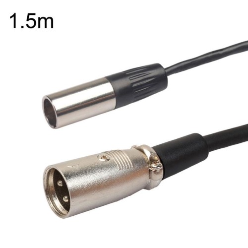 Cavo di bilanciamento Xlrmini Caron maschio a mini maschio per cavo audio per microfono scheda audio 48V, lunghezza: 1,5 m