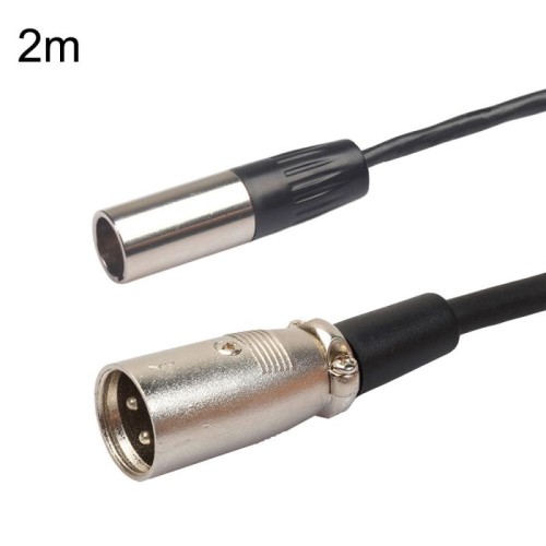Cavo di bilanciamento Xlrmini Caron maschio a mini maschio per cavo audio per microfono scheda audio 48V, lunghezza: 2 m