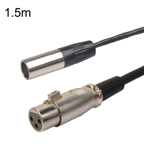 Cavo di bilanciamento Xlrmini Caron da femmina a mini maschio per cavo audio per microfono scheda audio 48V, lunghezza: 1,5 m