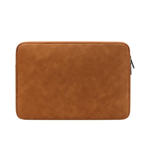 ND12 Borsa a tracolla impermeabile leggera per laptop in pelle di agnello, dimensioni: 13,3 pollici (giallo)