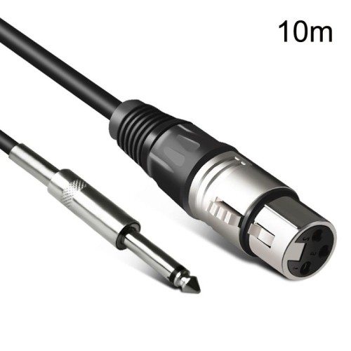 Cavo audio da 6,35 mm Caron femmina a XLR bilanciato a 2 pin Linea mixer cavo audio, dimensioni: 10 m