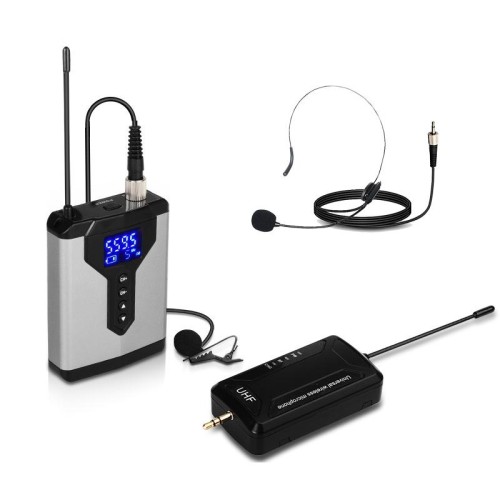 Q6 1 Trascina 1 Testa lavalier wireless Usura USB Microfono per registrazione computer Telefono dal vivo SLR Microfono lavalier