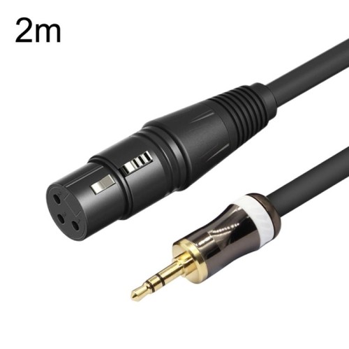 Cavo audio per microfono da 3,5 mm a scheda audio femmina Caron, lunghezza: 2 m