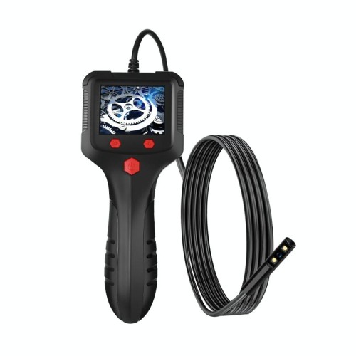 P100 Endoscopio palmare HD da 2,4 pollici laterale da 8 mm Hardlinewith con schermo LCD, lunghezza: 20 m