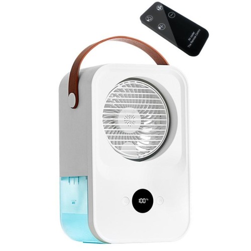 MT-F60 Display digitale intelligente Ventola di umidificazione della nebbia del dispositivo di raffreddamento dell'aria di ricarica USB, modalità: versione con telecomando