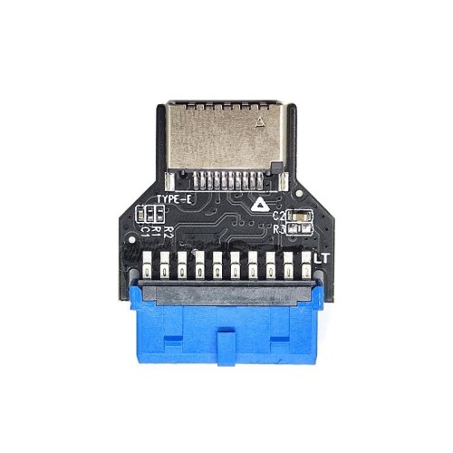 USB 3.0 19PIN Header to Type-E Front A-Key Interface Estende le porte USB al PC, Spec: Up-high
