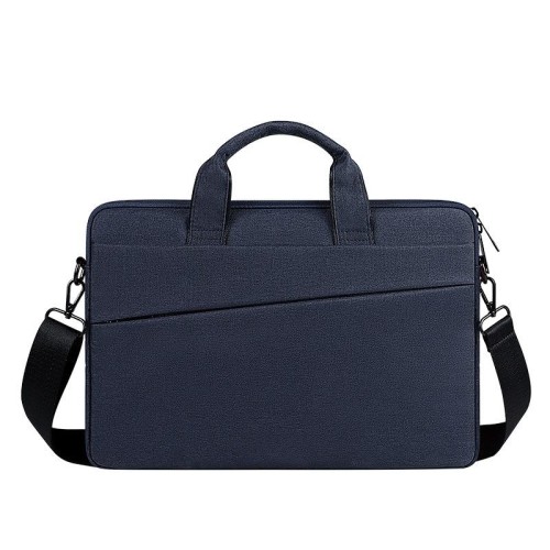 Per 15,6 pollici ST01S borsa a tracolla diagonale impermeabile per laptop Oxford (blu navy)