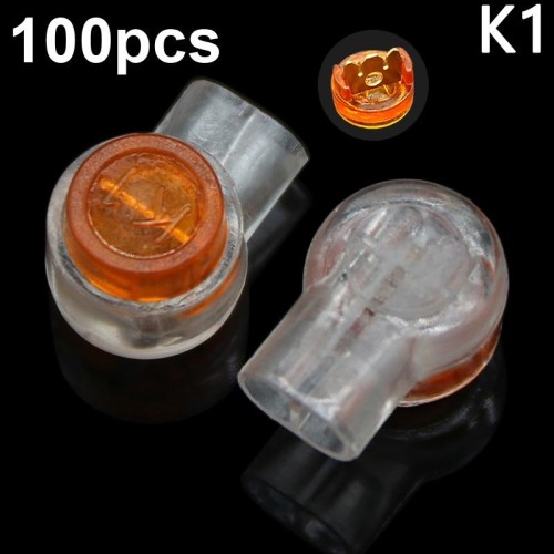 K1 100pcs Cavo di rete Linea telefonica Connettore Terminali di cablaggio impermeabili a prova di umidità