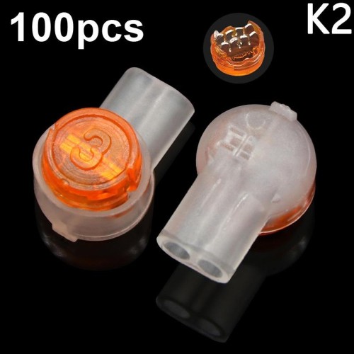 K2 100pcs Cavo di rete Linea telefonica Connettore Terminali di cablaggio impermeabili a prova di umidità