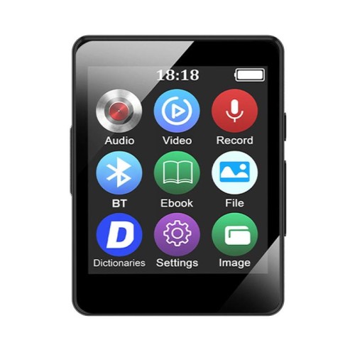 Lettore musicale MP3 Bluetooth 5.0 Registratore ebook MP4 Walkman 8 GB (nero)