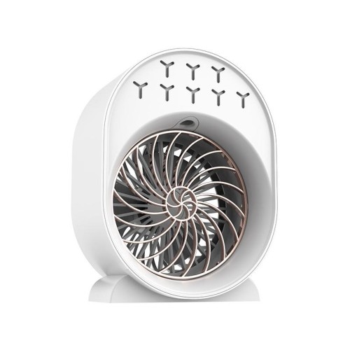 USB Spray Umidificazione Ventilatore Aria Condizionata Piccolo Raffreddatore d'Aria Desktop Portatile, Stile: Plug-in (Bianco)