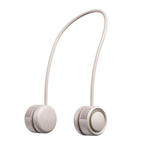 DQ210 Diffusore di aromi muto portatile appeso al collo piccolo ventilatore (verde ghiaccio)