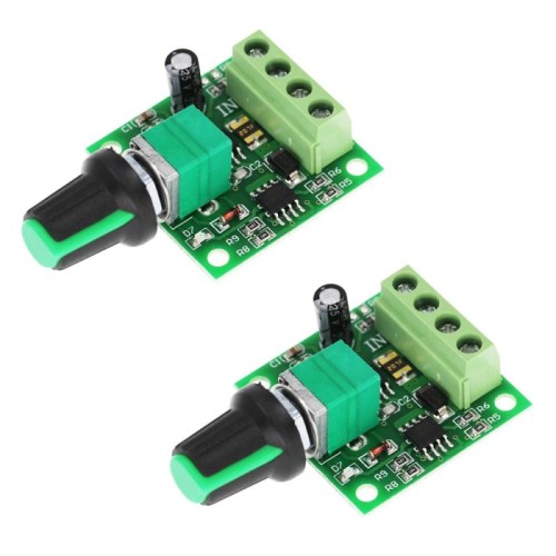 Interruttore regolatore motore CC PWM 2 pezzi 1,8 V/3 V/5 V/6 V/12 V 2A(1803BK)