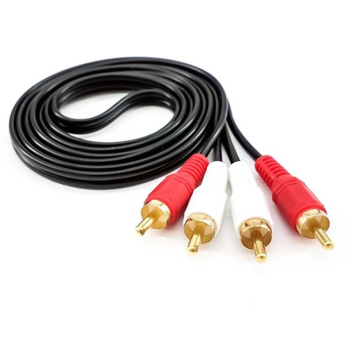 Cavo audio Double Lotus da 3 m Cavo audio RCA per amplificatore di potenza due a due