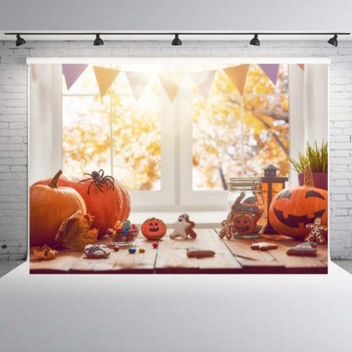 1,25x0,8 m Sfondo fotografico per feste di festa Panno per appendere decorazioni di Halloween, stile: C-1265