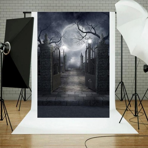 1,25x0,8 m Sfondo fotografico per feste di festa Panno per appendere decorazioni di Halloween, stile: WS-121