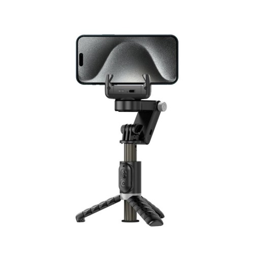 Q18 Desktop Intelligent Tracking Stabilizzatore cardanico Multi-funzione Fill Light Selfie Stick (Nero)