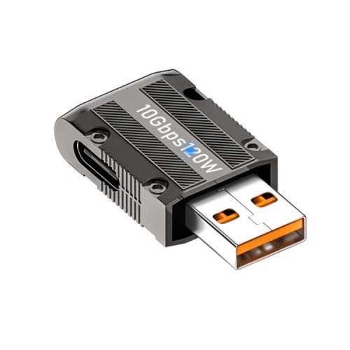 Adattatore meccanico da USB 3.1 Gen2 a Type-C da 10 Gbps da 120 W, stile: dritto