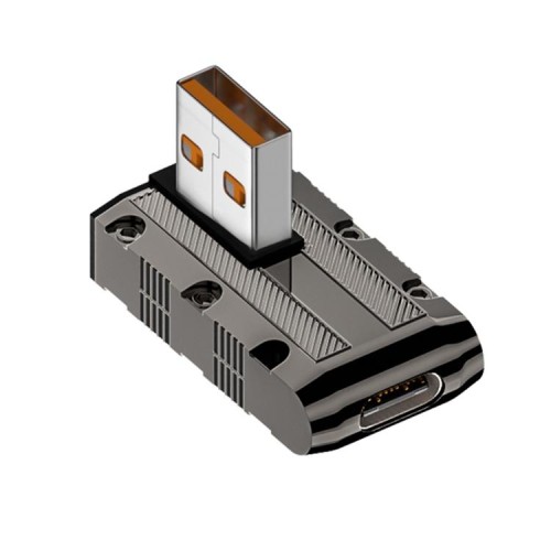Adattatore meccanico da USB 3.1 Gen2 a Type-C da 10 Gbps da 120 W, stile: curvatura media
