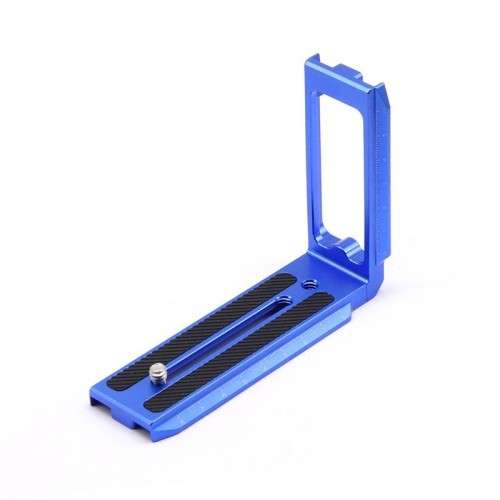 Piastra a sgancio rapido con staffa universale a forma di L per fotocamera per stabilizzatori RSC2 / RS3, specifiche: L-450 blu