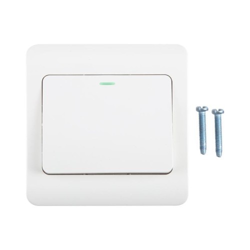 Interruttore da parete 185-265 V 86 mm, specifica: un pulsante