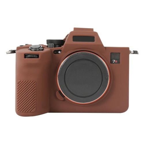 Per Sony ILCE-7RM5 / Alpha 7R V Custodia protettiva morbida in silicone (Caffè)