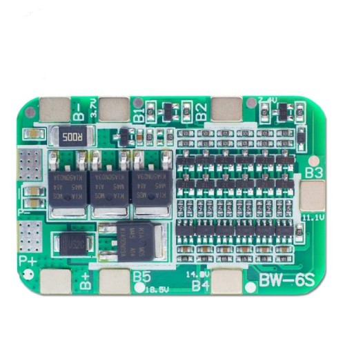 Scheda di protezione batteria al litio 18650 a 6 corde 22/24 V