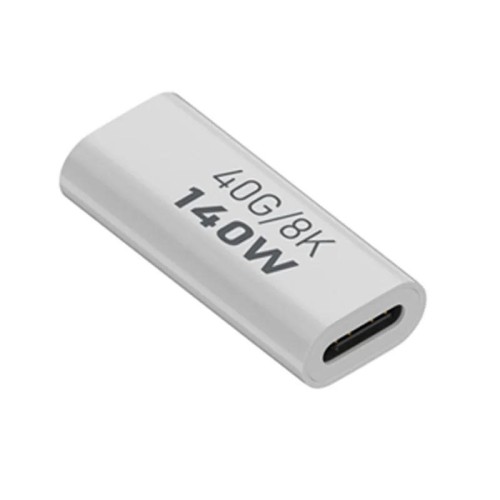 Adattatore di trasmissione USB 3.1 da tipo C a tipo C 40 Gbps 8K, carica 140 W 5 A, specifica: tipo C da femmina a femmina