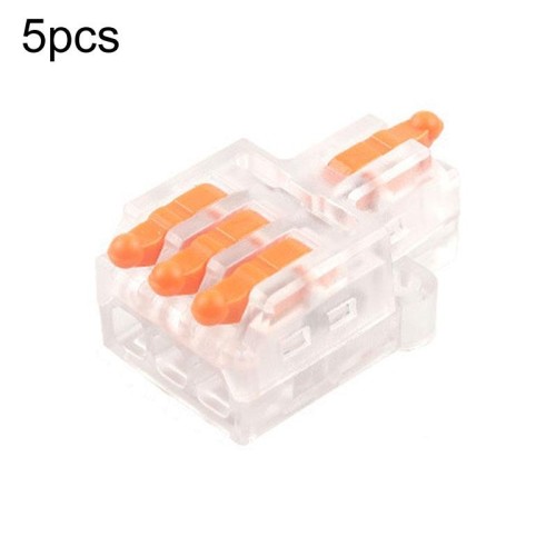 D1-3T Morsettiera a connessione rapida con splitter mini cavo di tipo push (blu)