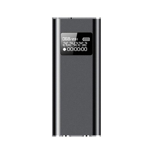 Registratore vocale intelligente Q25 con schermo HD con cancellazione del rumore Reporter vocale con clip posteriore, dimensioni: 32 GB (nero)