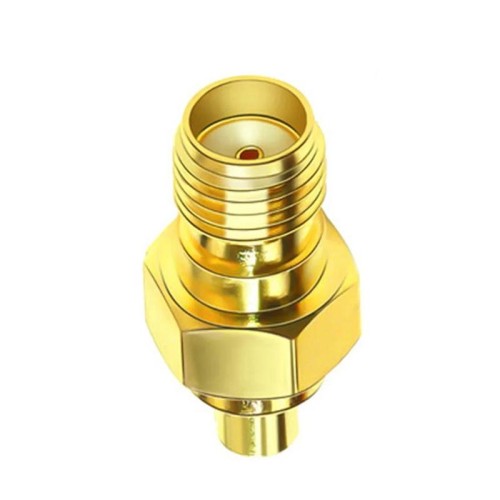 Kit adattatore coassiale femmina SMA femmina a MMCX Adattatore antenna RF connettore coassiale in ottone