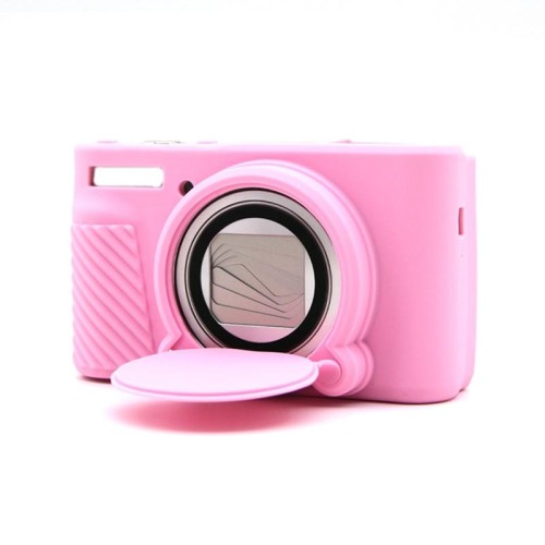 Custodia protettiva morbida in silicone per Canon SX730/SX740, colore: rosa