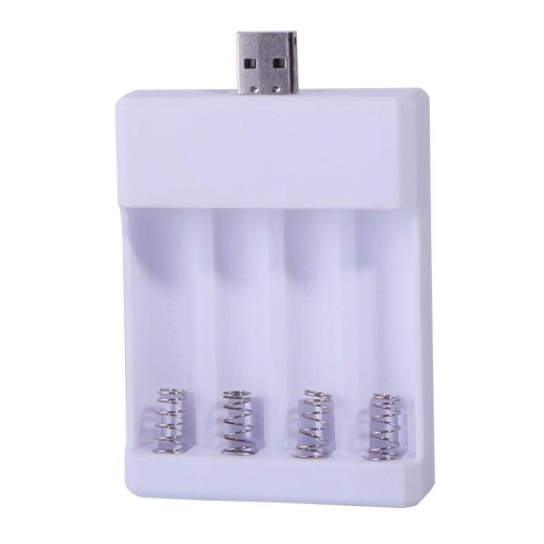 Caricabatteria USB veloce a 4 slot Batteria ricaricabile AA/AAA Scatola di ricarica universale a quattro slot, modello: plug-in diretto