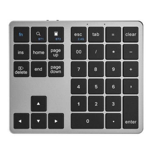 K-35 Tastiera per computer portatile Accessori per tablet a 35 tasti Tastierino Bluetooth (Argento)