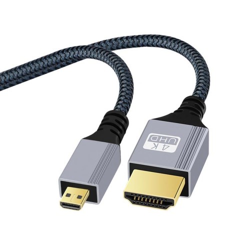 Cavo adattatore video HD per fotocamera digitale da computer HDTV a Micro HDTV 4K 120Hz, lunghezza: 5 m