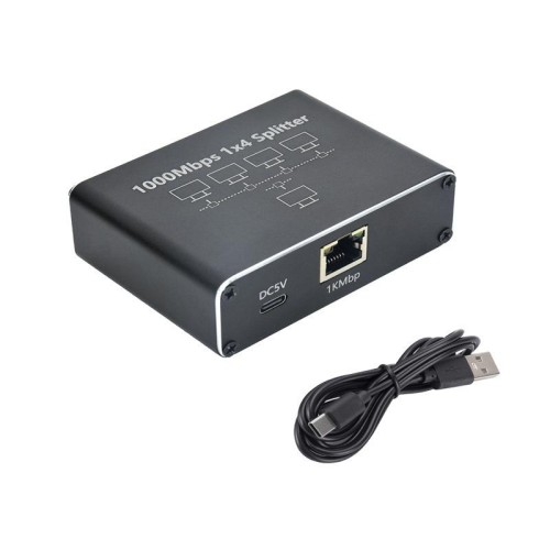Splitter di rete da 1 a 4 Gigabit Splitter di rete RJ45 Splitter per cavo di rete