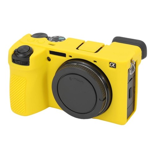 Per Sony ILCE-6700 / A6700 Custodia protettiva in silicone morbido lucido (giallo)