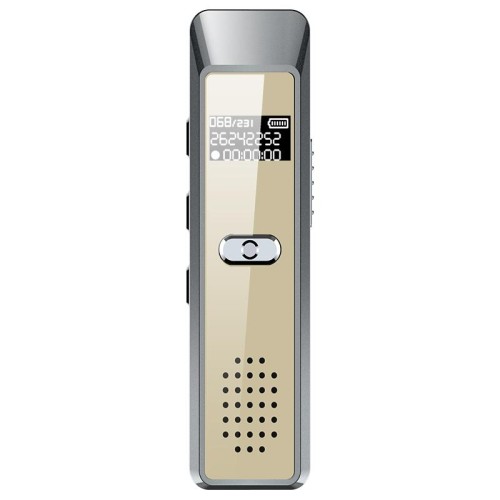 Mini registratore vocale portatile JNN Q7 con schermo OLED, memoria: 4 GB (grigio metallo)