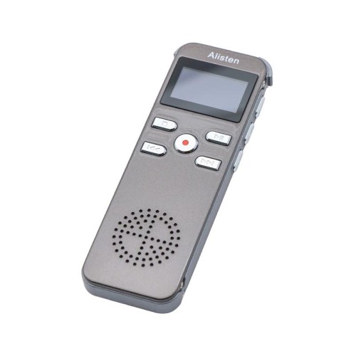 Mini registratore vocale portatile JNN X26 con schermo OLED, memoria: 16 GB (grigio metallo)