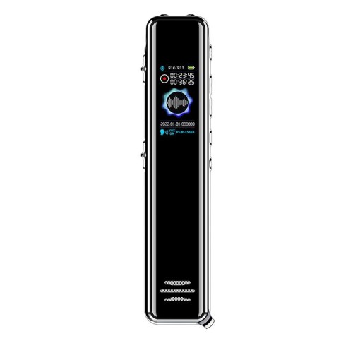 Penna portatile per registrazione vocale a forma di stick con schermo a colori HD JNN Q22, memoria: 16 GB (nera)