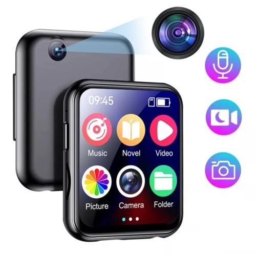 Lettore MP3 A30 con fotocamera digitale FHD 720P Lettore audio Bluetooth 5.4 con audio lossless esclusa la scheda di memoria
