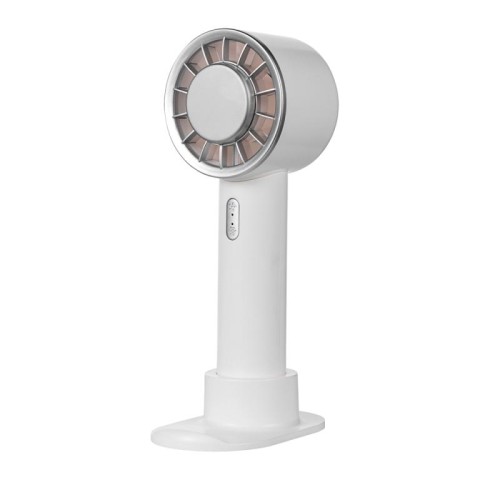 WX-633 Ventilatore portatile estivo Ventilatore da tavolo con compressione fredda a semiconduttore a 3 velocità (Bianco)