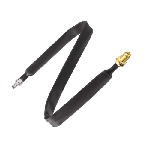 Cavo coassiale RF cavo piatto sopra finestra da 30 cm SMA femmina a CRC9 maschio