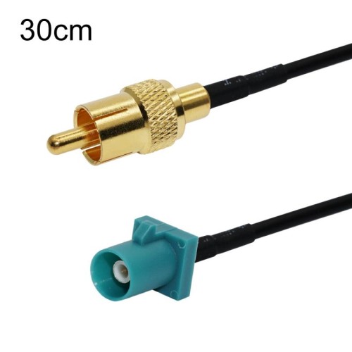 Cavo adattatore RF coassiale RCA maschio a Fakra Z maschio RG174 da 30 cm
