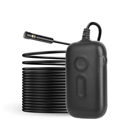 Endoscopio industriale HD con tripla telecamera Y15 da 7,9 mm, connessione WiFi, cavo rigido, lunghezza: 1 m (nero)