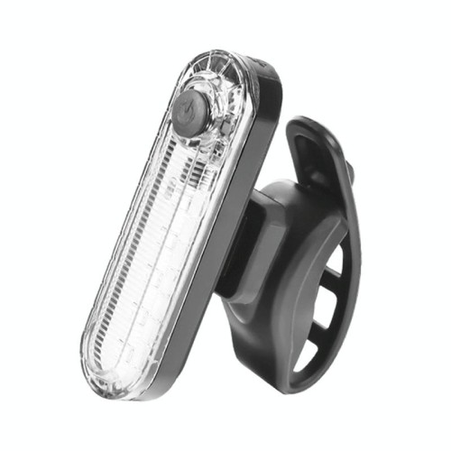 Lampada di avvertimento per guida notturna per mountain bike Fanale posteriore per ricarica USB per bicicletta (bianco)