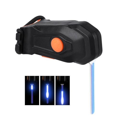 Fanale posteriore per bicicletta che scorre, indicatore luminoso di sicurezza per la guida notturna per mountain bike (luce gialla)