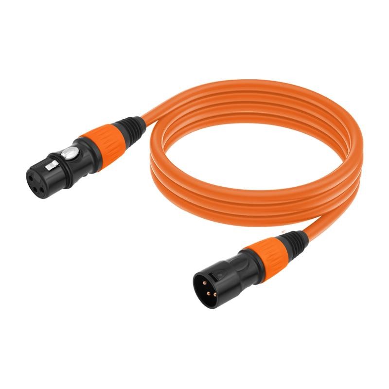 Cavo audio JC1015 XLR 3 pin maschio-femmina, lunghezza: 1 m (rosso)
