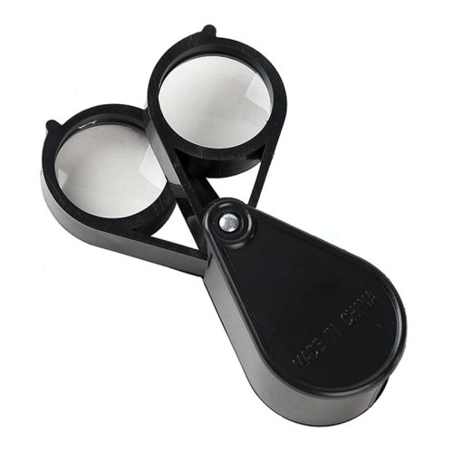 Lente d'ingrandimento pieghevole portatile portatile da 30 mm con doppia apertura 10X HD